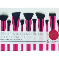 ของแท้  พร้อมส่ง BH COSMETICS SCULPT AND BLEND FAN FAVES 10 PIECE BRUSH SET