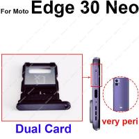 ที่ใส่ถาดใส่ซิมซิมการ์ดสำหรับ Motorola MOTO Edge 30 Neo ซิม SD เครื่องอ่านการ์ดชิ้นส่วนอะไหล่ LKT37122อะแดปเตอร์เต้าเสียบ