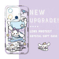 เคสมือถือใสสำหรับ Xiaomi Redmi 12C 11A การ์ตูน Cinnamoroll Kuromi คริสตัลสำหรับเด็กผู้หญิงเด็กผู้ชายปลอกอ่อนป้องกันกล้องคลุมทั้งหมด