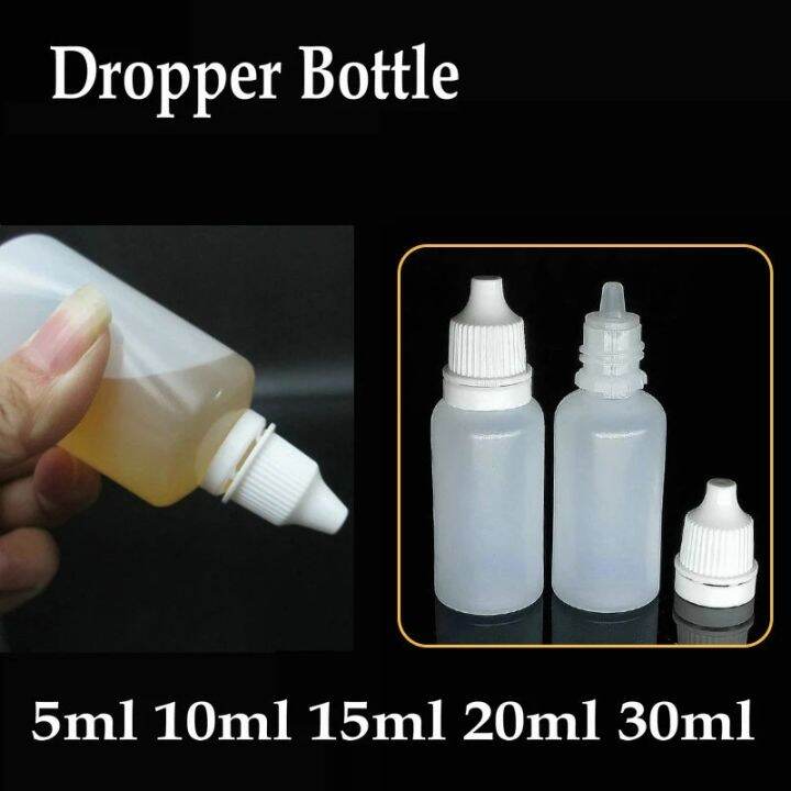 Eye Drop Bottle Liquid Plastic Drip Bottles Travel Lotion Jar