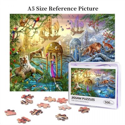 Shangri La Wooden Jigsaw Puzzle 500 Pieces Educational Toy Painting Art Decor Decompression toys 500pcs
