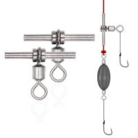 ✖○ 10/20pcs Carp Fishing Accessories Sea Fishing Rigs Bifurcating Cross-line Brass Ring Swivels Anti Tangle Tubes For Fish Tackle