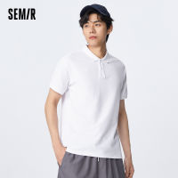 Semir ชุดเสื้อโปโลผู้ชายแขนลำลองขาสั้นระบายอากาศที่สะดวกสบายใหม่ฤดูร้อน Atasan Bahan Rajut