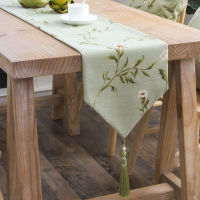 Table Linen Table Runner ผ้าคาดโต๊ะสไตล์อเมริกันผ้าฝ้ายและผ้าลินินลายดอกไม้เล็กๆโต๊ะรับประทานอาหารผ้าปูโต๊ะยาวโต๊ะน้ำชาตู้เก็บรองเท้าตู้ทีวีผ้าคลุม