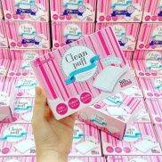 Bông Tẩy Trang Clean Puff Natural Cotton Hộp 80 Miếng