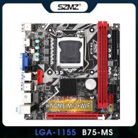 SZMZ B75แผงวงจรควบคุมอิเล็กทรอนิกส์ ITX LGA 1155ค่าเริ่มต้นรองรับ USB3.0 SATA3.0 M.2 NVME + WIFI พอร์ตบลูทูธ Placa Mae 1155 B75เดสก์ท็อป B75-MS DDR3