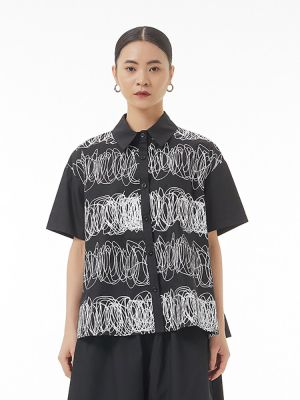 XITAO Shirt Print Loose Women Casual Shirt
