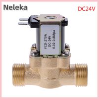 【เนเลคา】?【ขายดี】??วาล์วน้ำไฟฟ้าทองเหลือง DC 12V 24V AC220v สำหรับเครื่องทำน้ำอุ่นพลังงานแสงอาทิตย์ G1/2