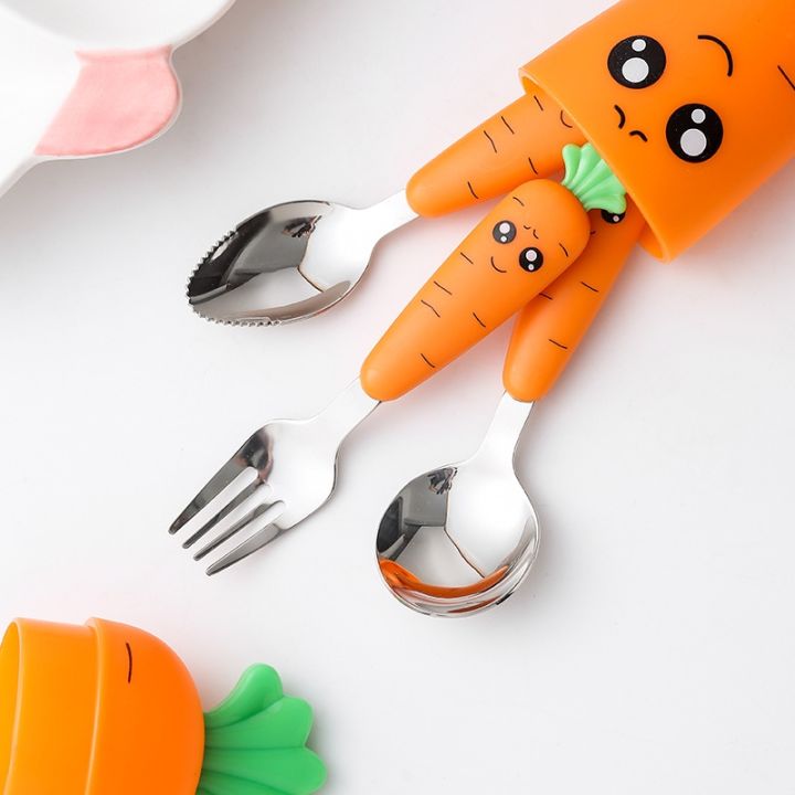 3pcs-carrots-set-stainless-steel-spoon-fork-flatware-with-box-baby-children-kids-kitchen-dinnerware-feeding-tableware-supplies