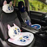 Moon 3color Anime Car Headrest Car Seat Headrest Pillow Travel Rest sleeping headrest Support Solution car accessories interior Seat Cushions