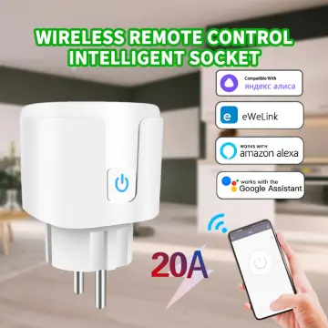 Vesync Tuya eWelink WiFi Smart Socket 20A EU Smart Plug Outlet With Power  Monitoring Smart Home Support Alexa  Google Home