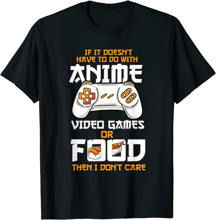 Anime Video Games Food Sushi Gaming Merch Otaku Gift Anime Men's Women's  Custom T-Shirts | Lazada PH
