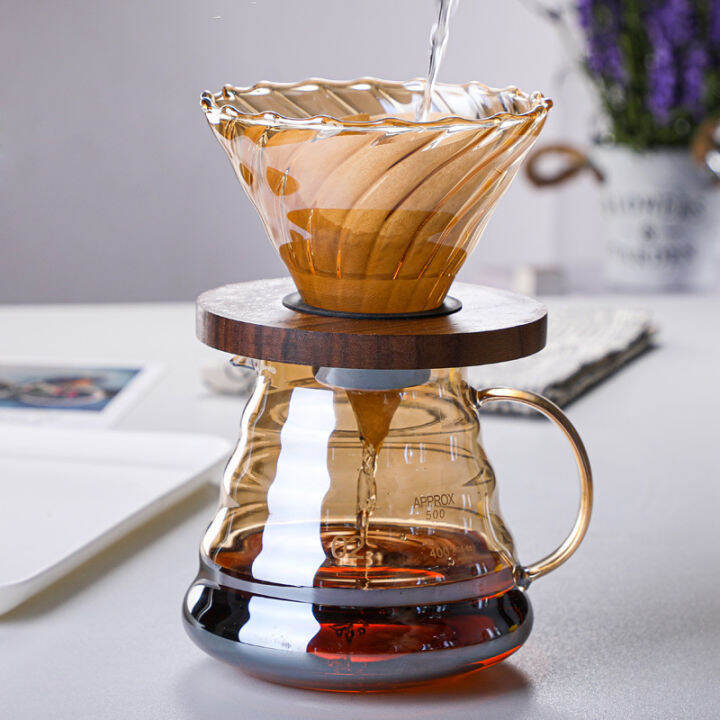 wooden coffee dripper