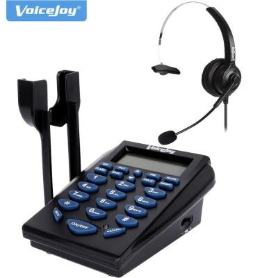 VoiceJoy Home/โทรศัพท์สำนักงานพร้อมชุดหูฟังRJ9ชุดหูฟังโทรศัพท์ธุรกิจRJ9 Plugชุดหูฟังโทรศัพท์หน้าปัดนาฬิกาสำหรับโทรศัพท์พร้อมชุดหูฟัง