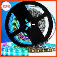 CGFD ไฟ Led 30/60/144ดวงยาว5ม. DC12V แถบไฟ LED จุดเดียวไฟ RGB Strip ไฟ WS2815ควบคุมแบบสว่างมาก