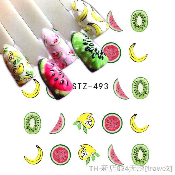 lz-1sheet-fruit-lollipop-ladybug-nail-art-stickers-water-transfer-nail-tips-decals-charm-diy-designs-manicure-decoration-bestz489