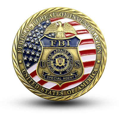 United States Federal Bureau of Investigation ของที่ระลึกคอลเลกชันเหรียญชุบทอง ST. เหรียญท้าทายเหรียญที่ระลึกไมเคิล-kdddd