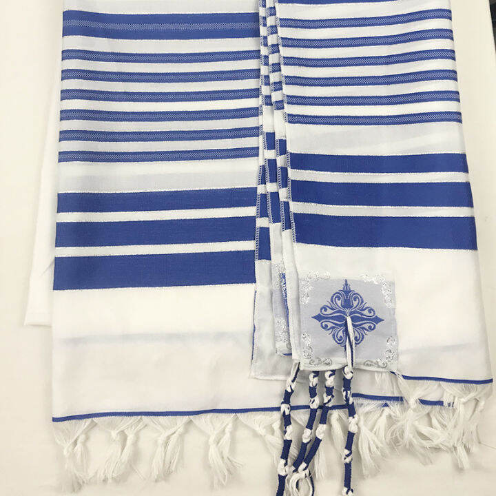 tallit-อิสราเอล-je-talit-การออกแบบใหม่สีขาวโพลีเอสเตอร์ขนาดใหญ่ผ้าคลุมไหล่สวดมนต์-tallit-กับกระเป๋า140x190cm