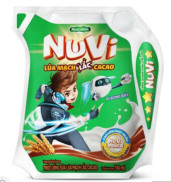 Nutifood thùng 24 túi 110ml sữa lúa mạch lắc cacao hương socola Nuvi