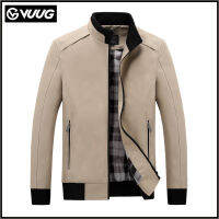 VUUG New Men S Thin Plus Size Jacket เสื้อแจ็คเก็ตวัยกลางคนและผู้สูงอายุ