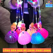 Lồng đèn trung thu Búp Bê ChiBi phát sáng nhiều màu sắc dễ thường cho bé