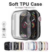 ✳✆┇ Cover For Apple Watch Case 7 45mm 41mm iWatch 7 6 5 4 SE 44mm 40mm 42mm 38mm TPU Bumper Screen Protector Watch Case