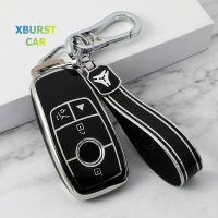 3 4ปุ่ม TPU Shell Fob สำหรับ Benz A C E S G Class GLC CLE CLA W177 W205 W213 W222 X167 AMG รถ Remote Key Case