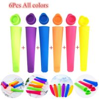 1/6pcs Silicone Ice Cream Mold Diy Popsicle Maker Summer Ice Cream Yogurt Jelly Ice Pop Mold DIY Kitchen Tool Accessory