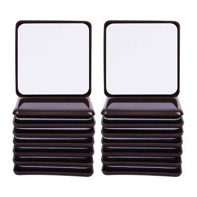 16Pc Furniture Sliders and Gliders Square Self Adhesive Chair Leg Sliders Floor Protector Pads for Moving Furniture