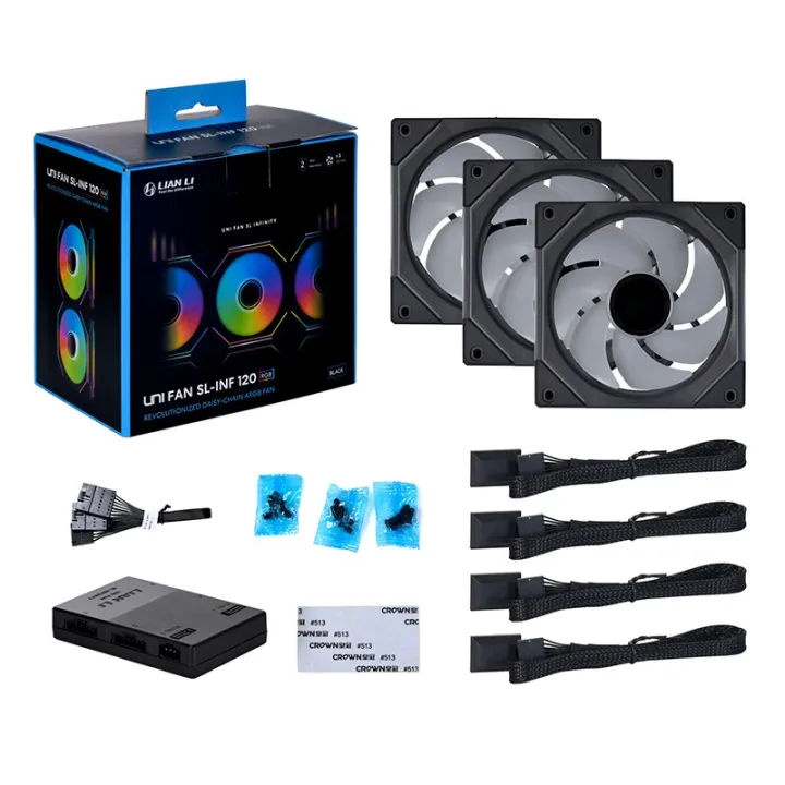 LIANLI UNI FAN SLINFINITY Computer Water Cooling ARGB Fan,Daisy Chain