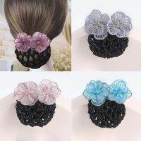 Korean Professional Nurse Hotel Flight Attendant Hair Plate Jewelry Juanza Flower Net Bag Exquisite Hair Accessories