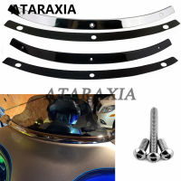 Motorcycle Windscreen Windshield Trim For Harley Touring Electra Glide Ultra Limited Street Tri Glide FLHX 2014 2015 2016-Up