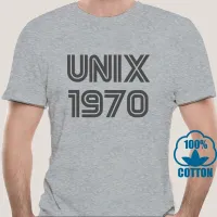 เสื้อยืดผู้ชาย Excellent Unix 1970 TShirt Unix R TECH 1970 geek Programming Technology Linux