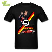 New tops100% Cotton summer Sebastian Vettel Driver T Shirt for Men Adult Round Neck Short Sleeve Shirt Crazy Mens Cotton Mens Shirts COBK