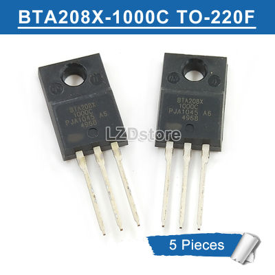 5ชิ้น TO-220F BTA208X-1000C BTA208X TO220F 1000C 8A1000V ทรานซิสเตอร์แบบใหม่ดั้งเดิม