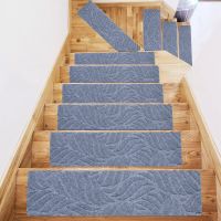 Stair Tread Carpet Mats Self-adhesive Floor Mat Soft Step Staircase Non Slip Pad Protector Rug Household Cover Pads Europe Decor