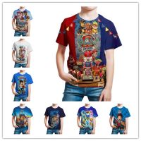 PAW Patrol Cartoon Printed Childrens T-Shirt 3-14 Years Old 3D Pattern Boys Shirts Daily Short-Sleeved Bir