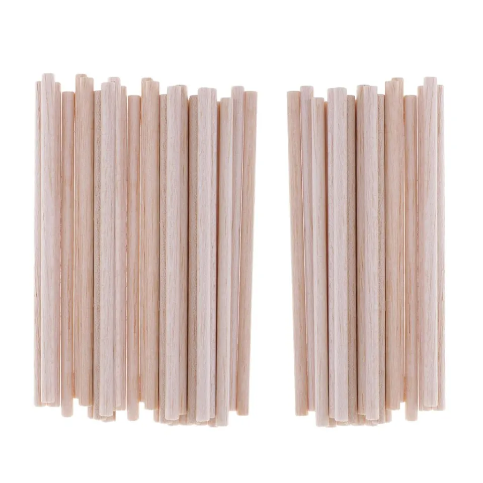 Pack 10/20/50 Balsa Wood Dowels Rods Sticks Lightweight Wood