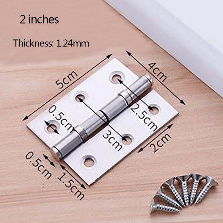 2pcs-2-3-stainless-steel-door-hinges-silent-hydraulic-hinges-cabinet-door-hinges-equipped-with-screws-furniture-hardware-accessories