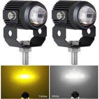 เลนส์สปอร์ตไลท์ Led 8 80V สีเหลืองและสีขาวคู่หนึ่งบรรจุไดรฟ์เวอร์ข้างใน