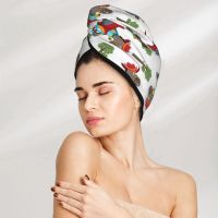 【CC】☏◎  Microfiber Shower Cap Airplane Hat Dry Hair Drying Soft Turban