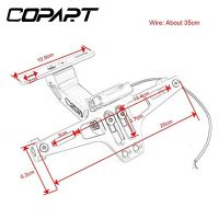 สำหรับ Kawasaki Z750 Z1000 Z900 Z650 Versys 650นินจา ZX10R รถจักรยานยนต์สากลซีเอ็นซีที่ยึดแผ่นป้ายทะเบียนรถยนต์ด้านหลังกับไฟ LED