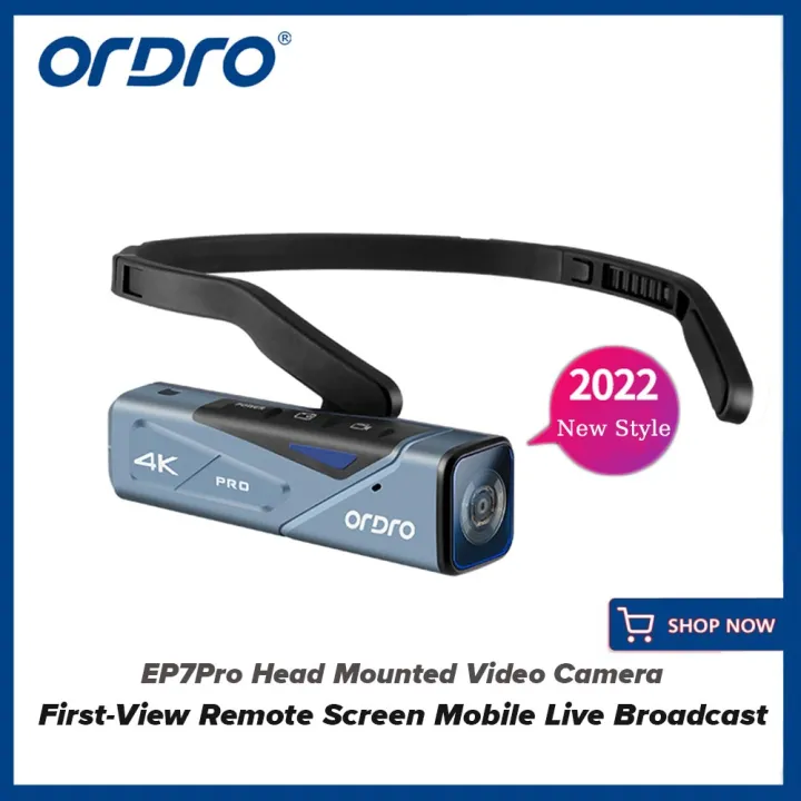2022New EP7Pro 4K Camcorder Live Streaming Vlog Head Mounted Camera for
