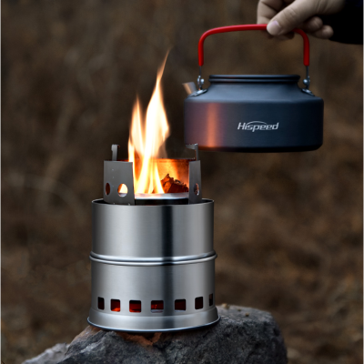 eyeplay Survival Light Weight Camping Stove เตาสนาม ขนาดเล็ก สำหรับ 4-6 คน เตาพกพา เตาแค้มปิ้ง เตาเดินป่า เตาสแตนเลส เตาชีวมวล พกพาสะดวก สำหรับ ปรุงอาหารกลางแจ้ง ทำอาหาร กลางแจ้ง ขณะตั้งแค้มปิ้ง เดินป่า ปีนเขา