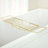 Gold Shelves Bathtub Trays Decorative Marble Portable Bathtub Trays Metal Shelves Mobili Da Bagno Bathroom Storage WW50BT