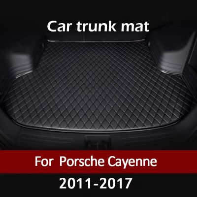 Alas Bagasi Mobil สำหรับ Porsche Cayenne 2011 2012 2013 2014 2015 2016 2017ไลเนอร์กระบะพรมอุปกรณ์ตกแต่งภายในผ้าคลุม