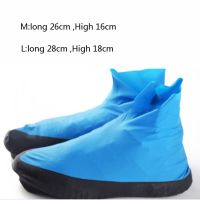 1Pair Reusable Latex Waterproof Rain Shoes Covers Slip-resistant Rubber Rain Boot Motorcycle Bike Overshoes Shoes Accessories Rain Boots