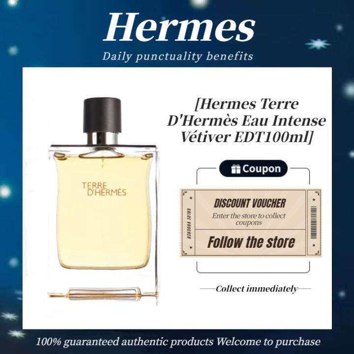 [100 genuine Fast delivery] Hermes Terre D'Hermes EDT perfume 100ml men's perfume Lazada PH