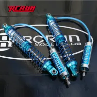 RCRUN Adjustable Oil Piggyback Shock with Remote Reservoir for 1/10 RC Crawler Axial SCX10 RR10 Wraith CAPRA TRX4 TRX6