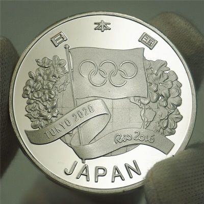 เหรียญทองที่ระลึกสำหรับสะสมศิลปะเหรียญแผ่นเหล็กทอง2020โอลิมปิกเกมส์สไตล์ญี่ปุ่นขนาด40มม.